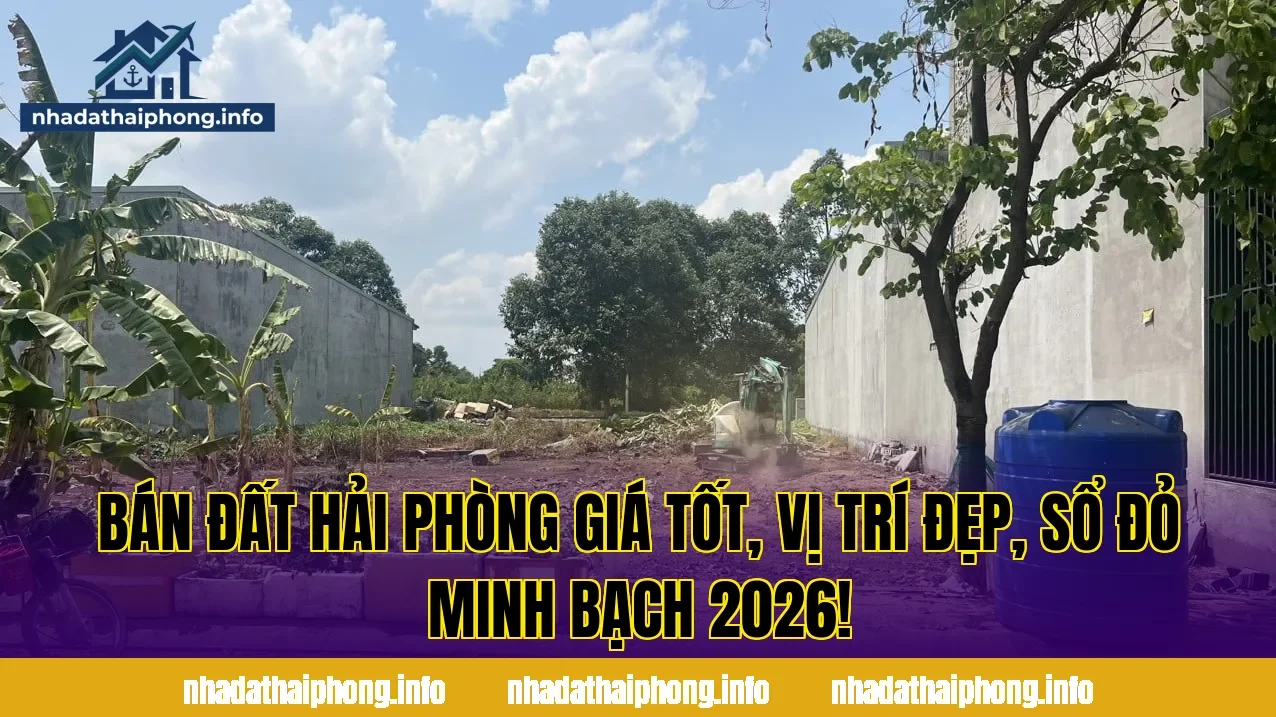 Bán Đất Hải Phòng Giá Tốt, Vị Trí Đẹp, Sổ Đỏ Minh Bạch 2026!