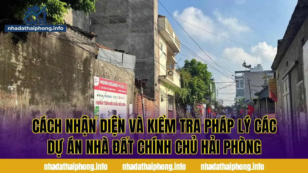 Cách nhận diện và kiểm tra pháp lý các dự án nhà đất chính chủ Hải Phòng