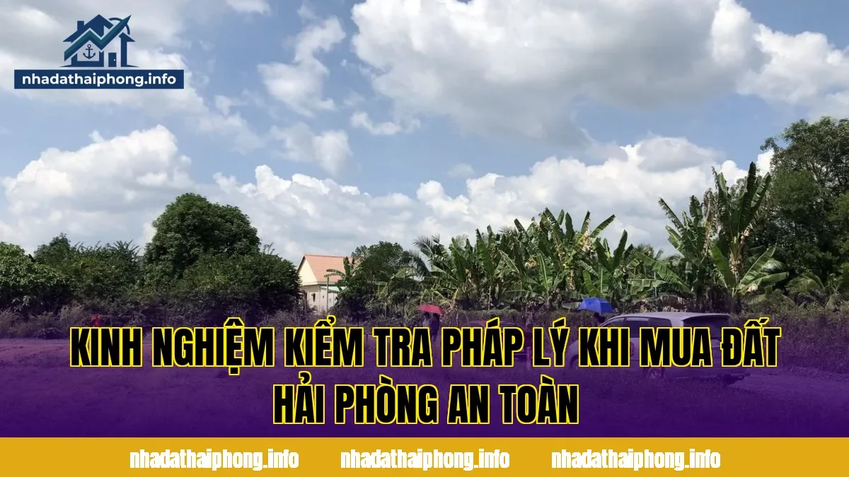 Kinh nghiệm kiểm tra pháp lý khi mua đất Hải Phòng an toàn