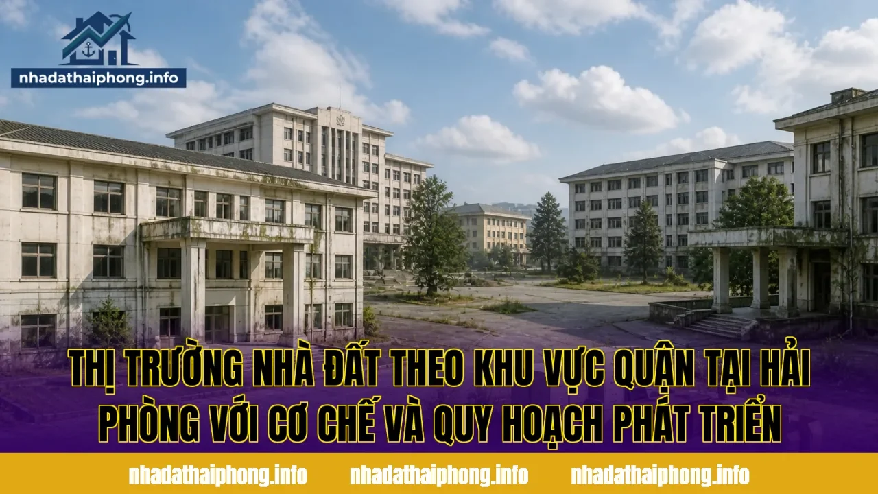 Thị trường nhà đất theo khu vực quận tại Hải Phòng với cơ chế và quy hoạch phát triển