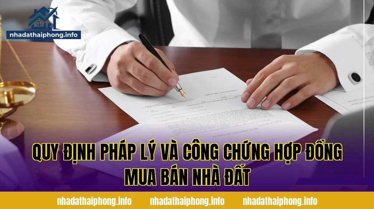 Quy định pháp lý và công chứng hợp đồng mua bán nhà đất